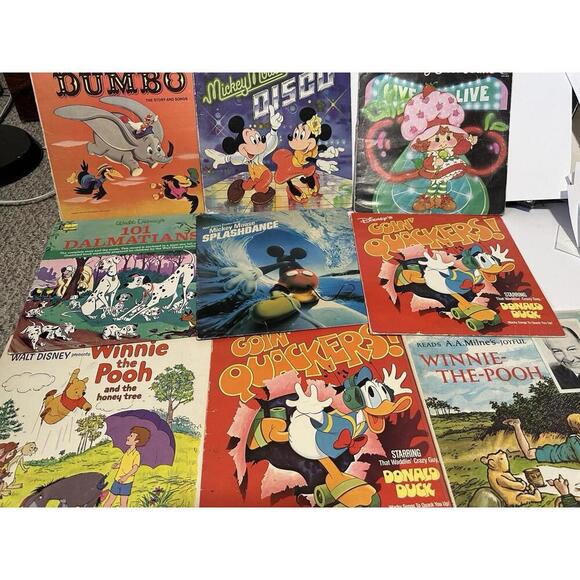 Other - VTG Children’s Music, TV, Cartoons Album Covers, NO VINYL, Lot Of 16 Crafts Art